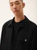 Womens DNA Cotton Linen Harrington Jacket—black sold by Pangaia
