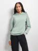 Womens Regenerative Merino Wool Hoodie—eucalyptus blue sold by Pangaia