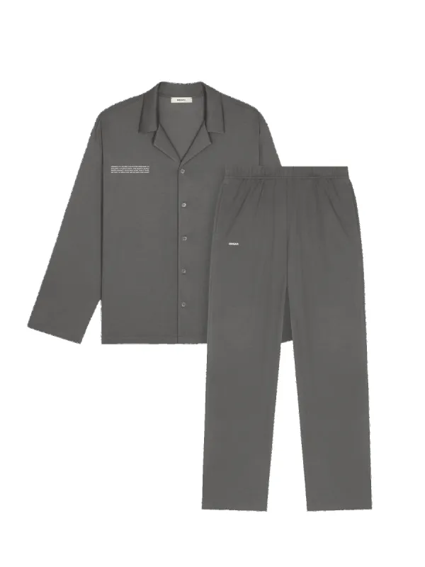 Womens 365 Lightweight Long Pyjama Set—atmosphere grey sold by Pangaia