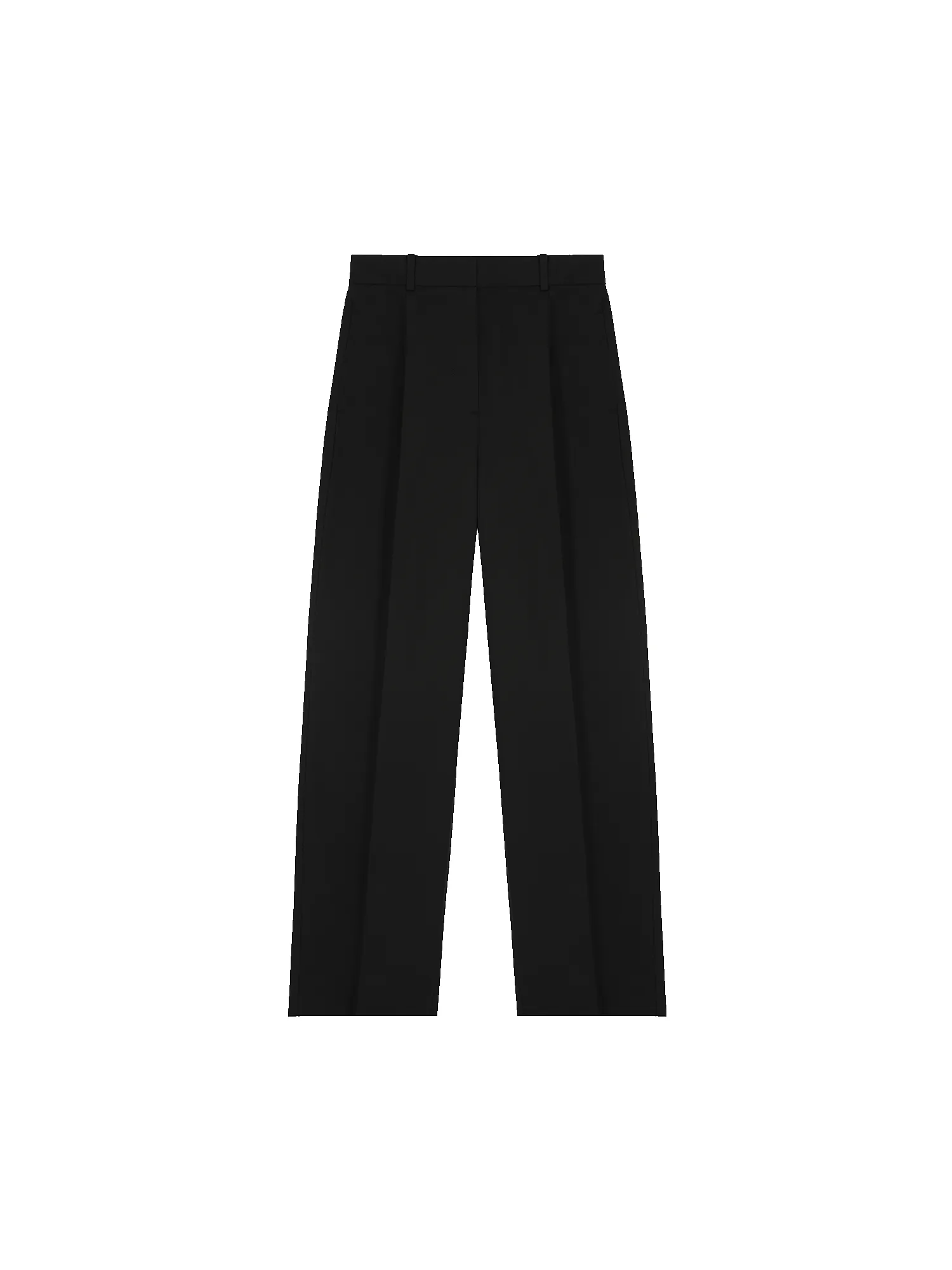 Women's Organic Cotton Tailored Trousers—black sold by Pangaia