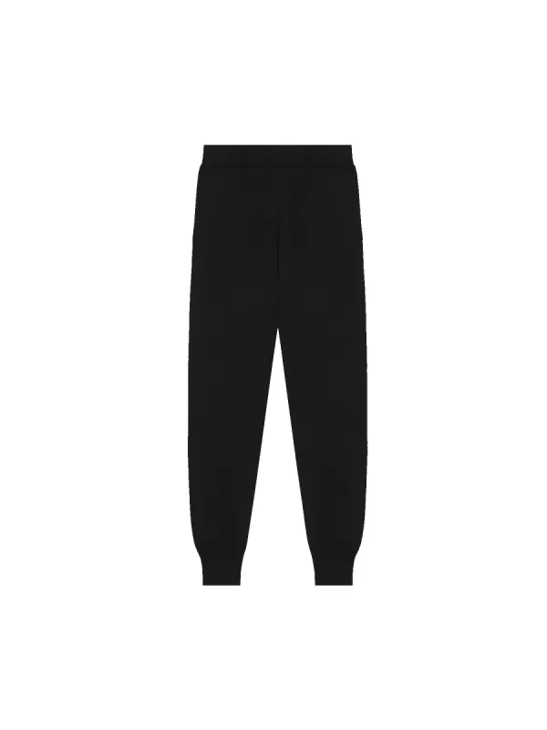 Womens DNA Knitted Track Pants—black sold by Pangaia
