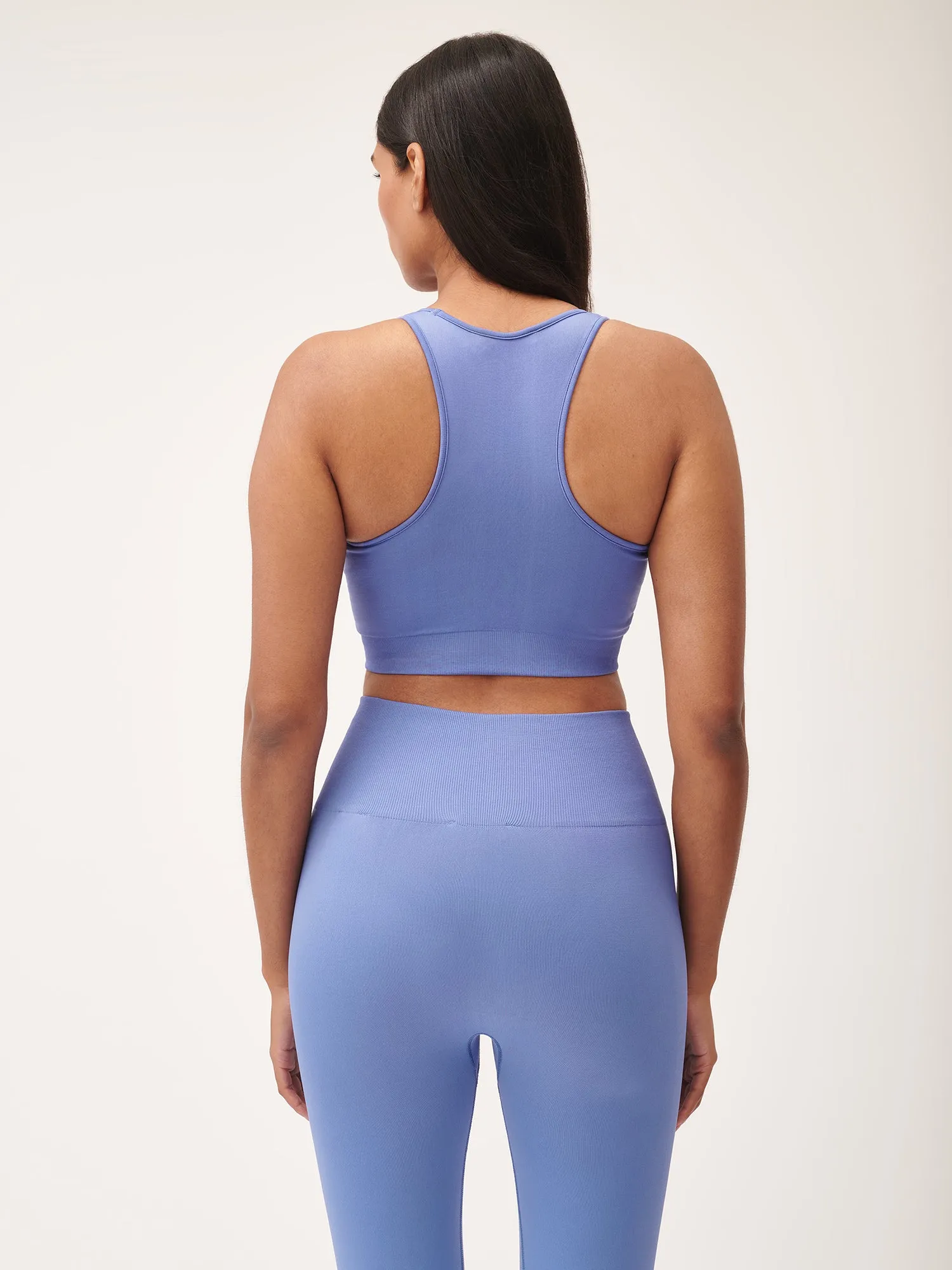 Women's Plant-Stretch Compressive Sports Bra—Iris Purple sold by Pangaia product image thumbnail 3