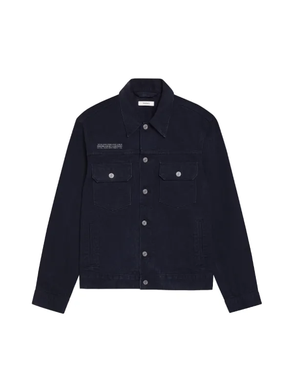 Womens Nettle Denim Jacket—black sold by Pangaia