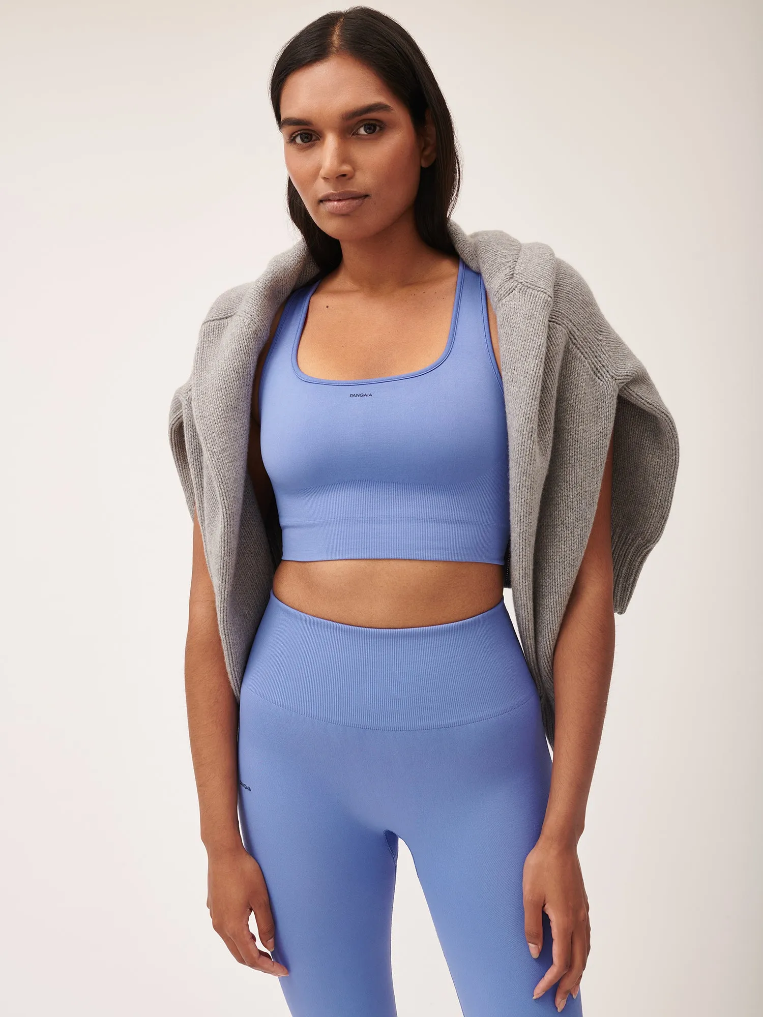 Women's Plant-Stretch Compressive Sports Bra—Iris Purple sold by Pangaia product image thumbnail 5