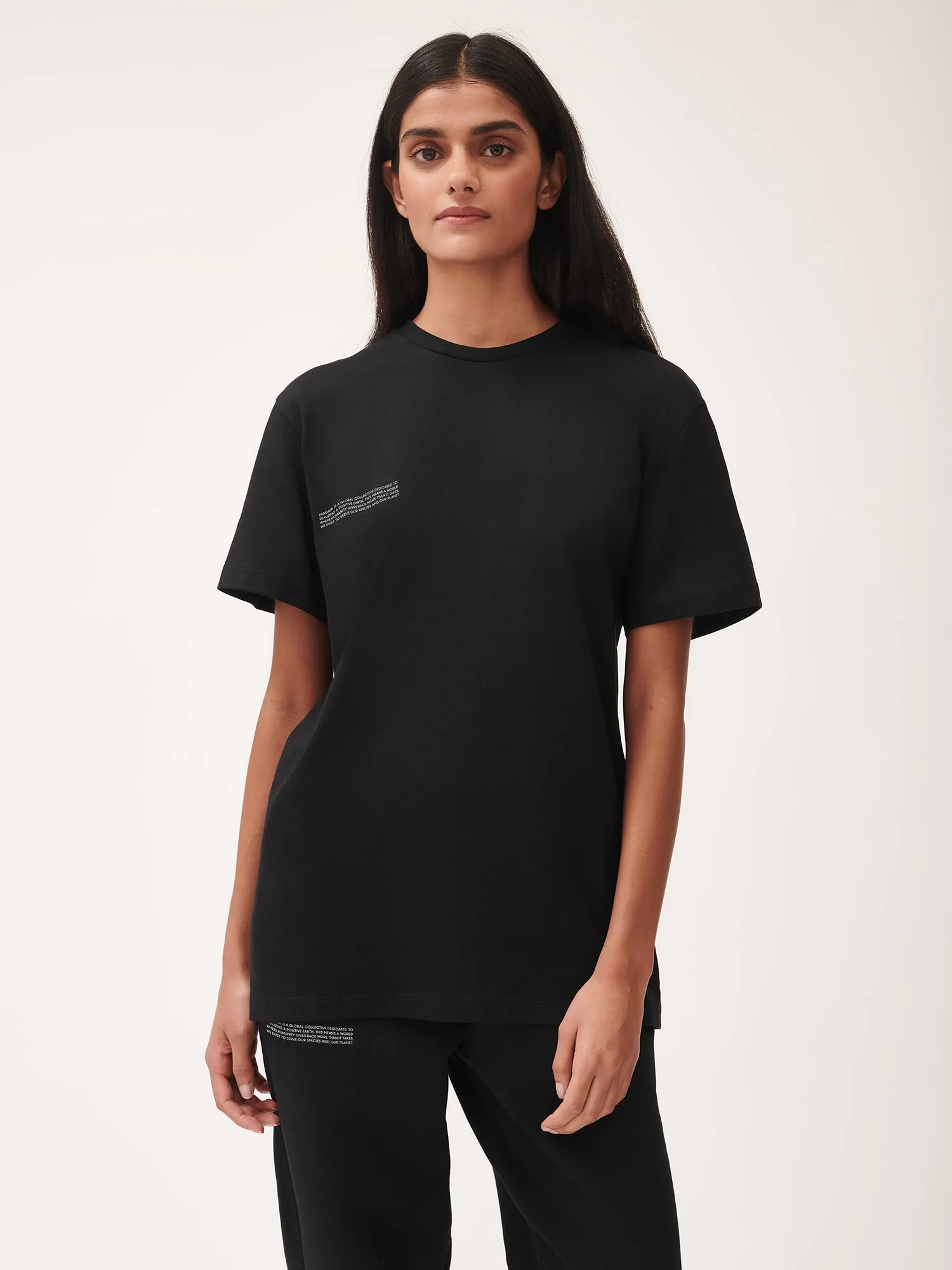 Womens 365 Midweight T-shirt—Black sold by Pangaia product image thumbnail 3