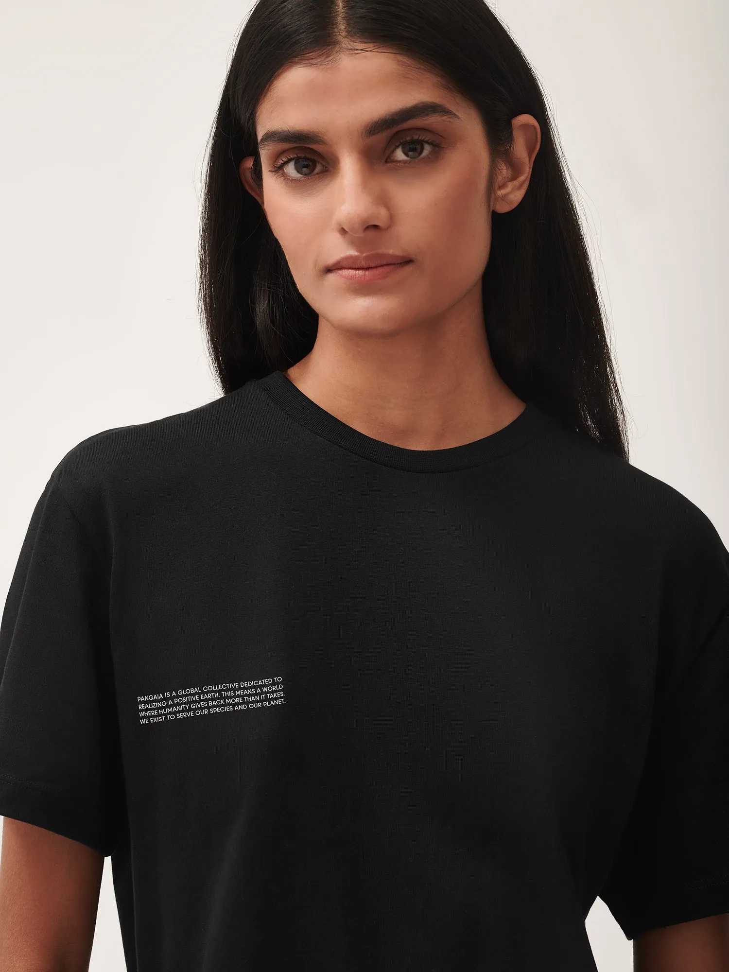 Womens 365 Midweight T-shirt—Black sold by Pangaia product image thumbnail 4