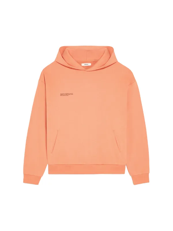 Womens 365 Midweight Hoodie—peach perfect sold by Pangaia