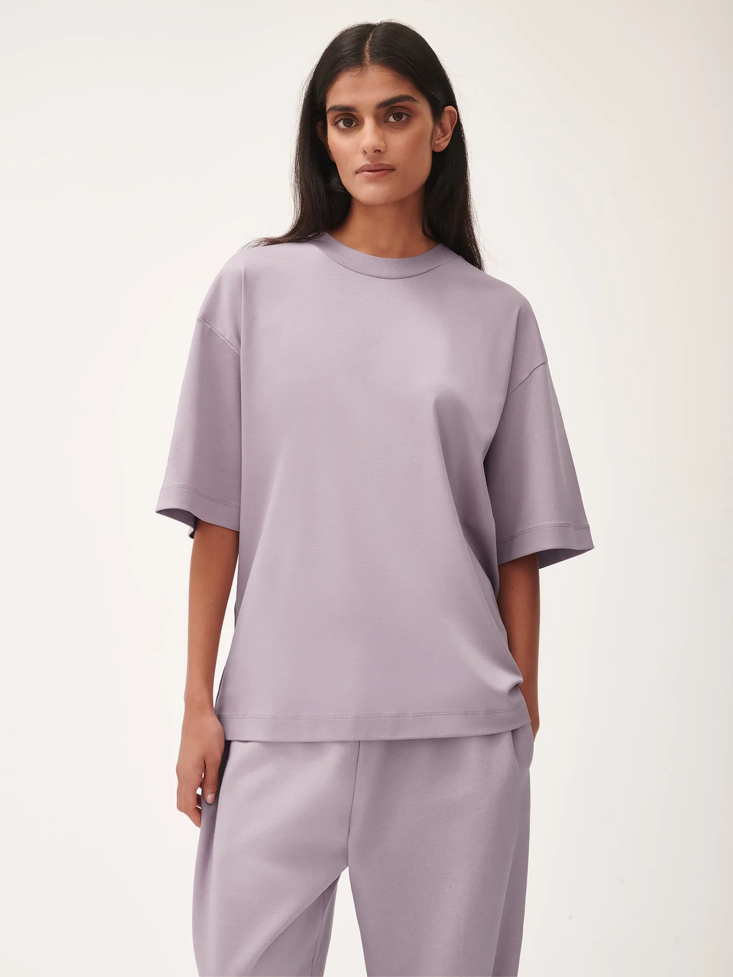 Womens DNA Oversized T-Shirt—raisin purple sold by Pangaia product image thumbnail 3