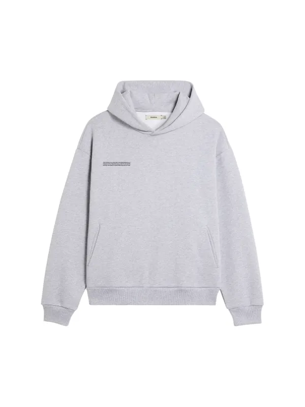 Womens 365 Midweight Hoodie—grey marl sold by Pangaia