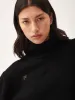 Women's Recycled Cashmere Turtleneck Sweater—black sold by Pangaia