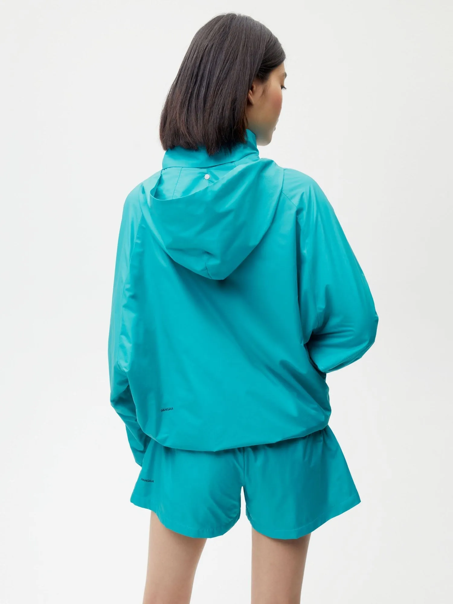 Nylon Jacket—peacock blue sold by Pangaia product image thumbnail 3