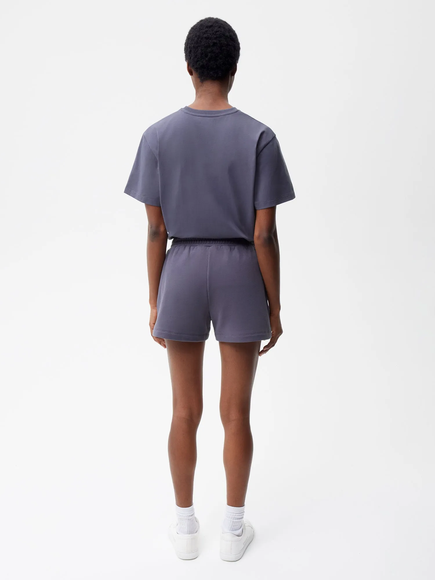 Womens Archive 365 Midweight Shorts—slate blue sold by Pangaia product image thumbnail 4