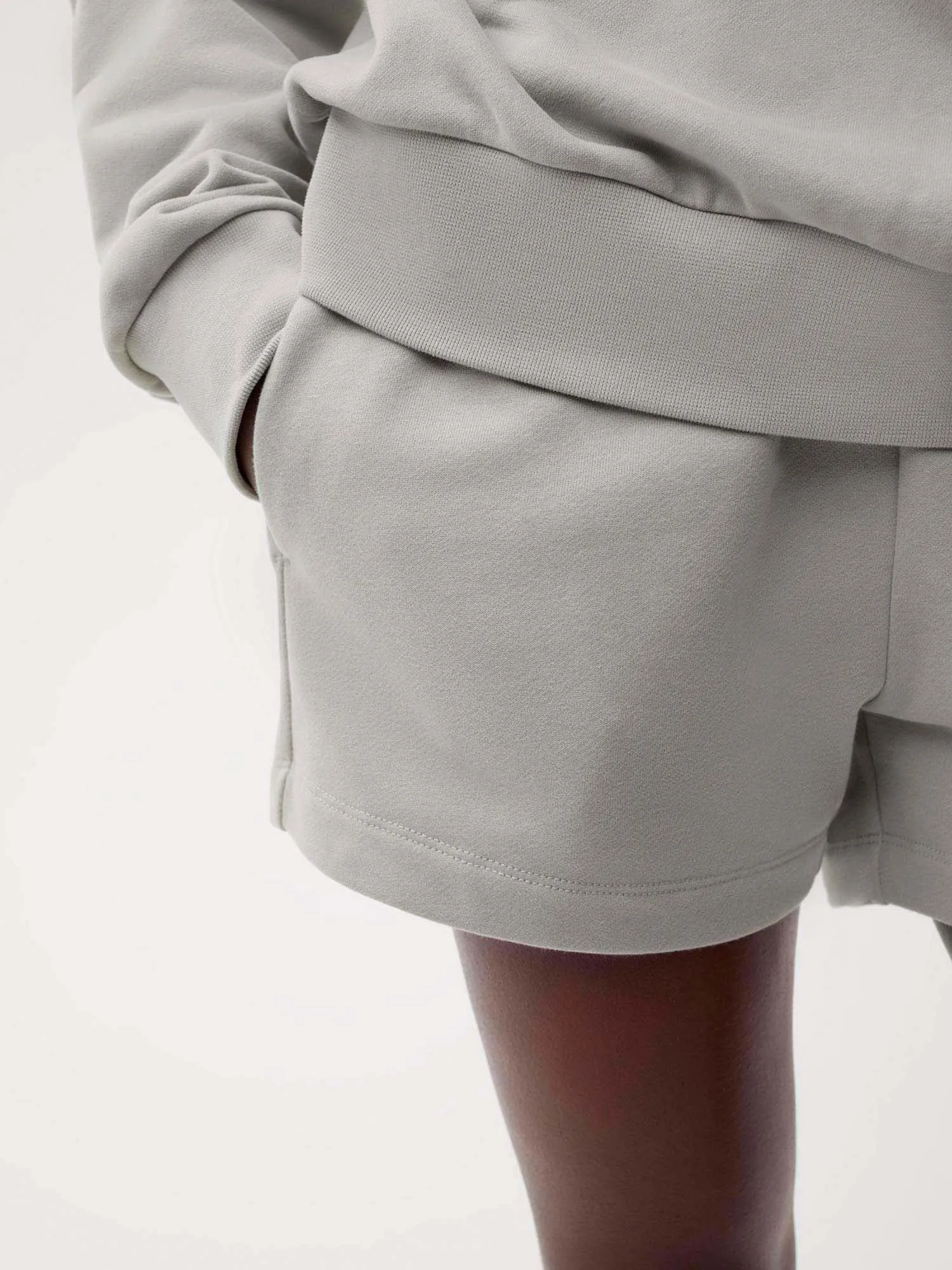 Womens 365 Midweight Shorts—stone sold by Pangaia product image thumbnail 4