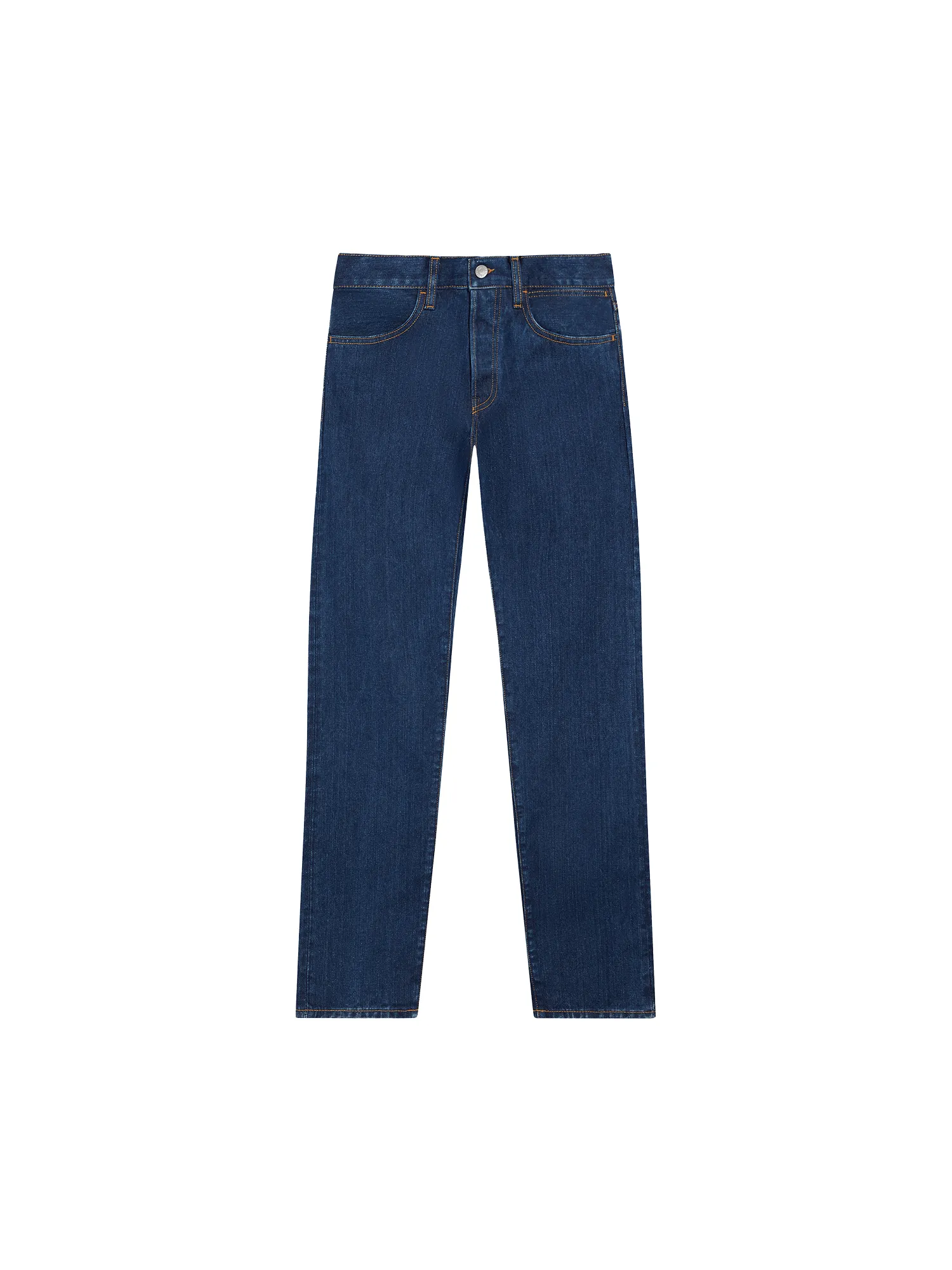 Womens Nettle Denim Straight Leg Jeans—mid wash sold by Pangaia