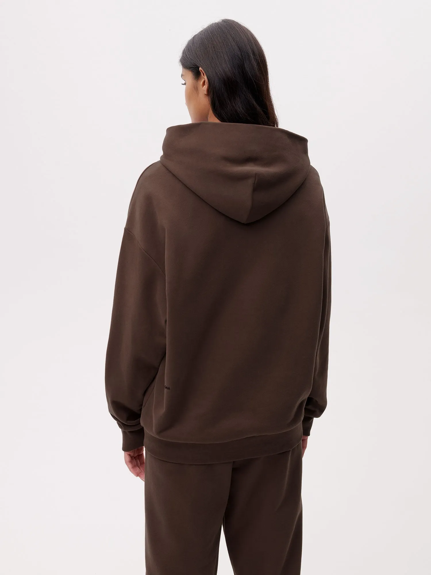 Womens 365 Midweight Hoodie—chestnut brown sold by Pangaia product image thumbnail 4