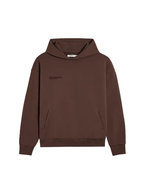 Womens 365 Midweight Hoodie—chestnut brown sold by Pangaia