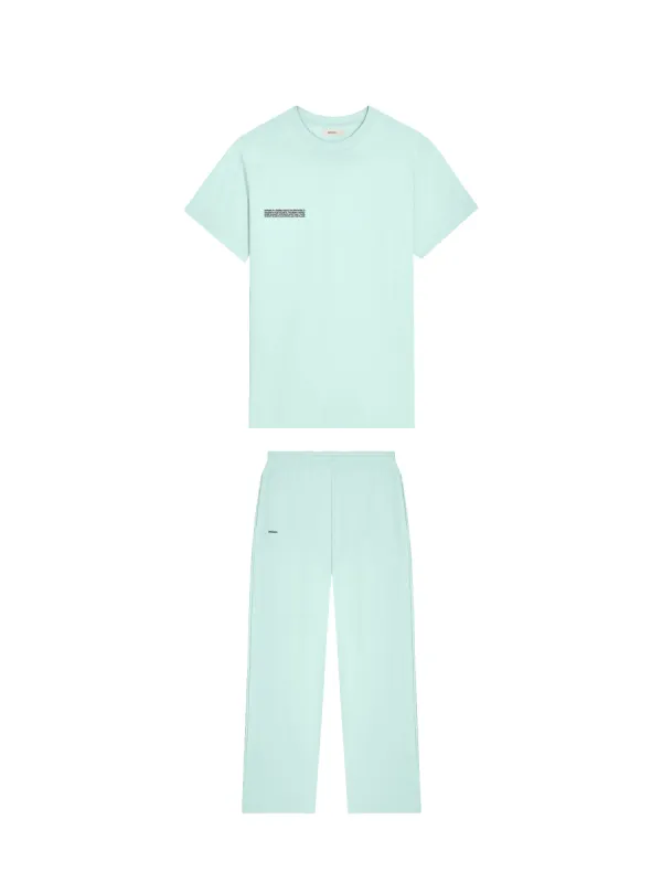 Womens 365 Midweight T-shirt and Track Pant Bundle—Reflect Blue sold by Pangaia