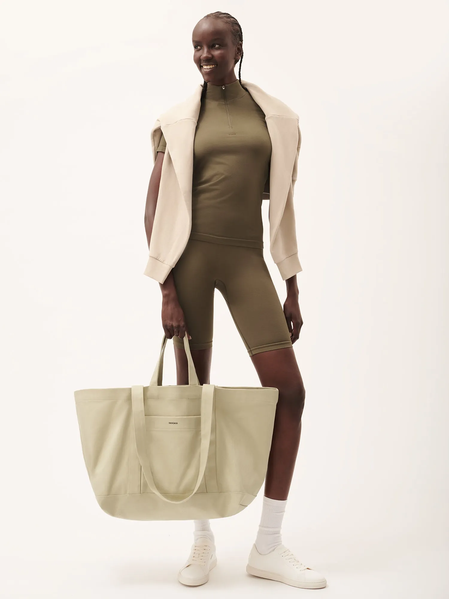 365 Oversized Tote Bag—maitake beige sold by Pangaia product image thumbnail 3