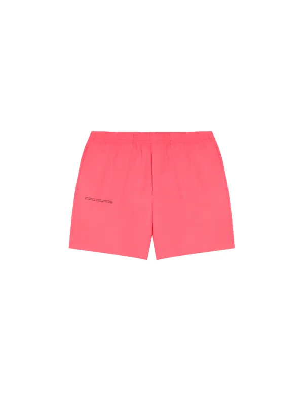 Archive Cotton Poplin Elasticated Shorts—lotus pink sold by Pangaia