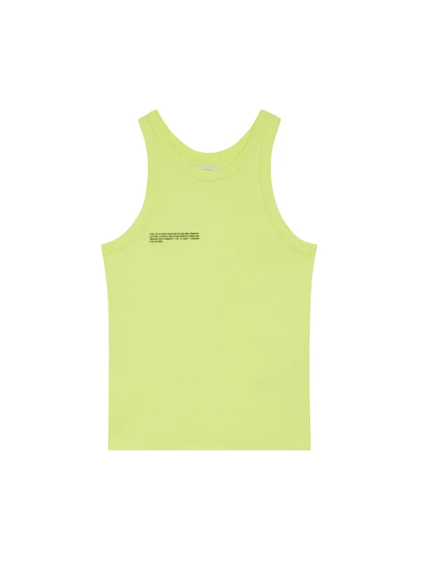Women's Recycled Cotton Tank Top—andes green sold by Pangaia