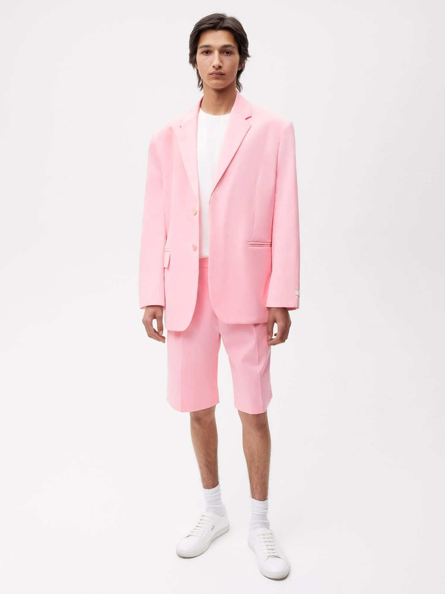 Archive Men's Cotton Tailored Shorts—sakura pink sold by Pangaia product image thumbnail 4