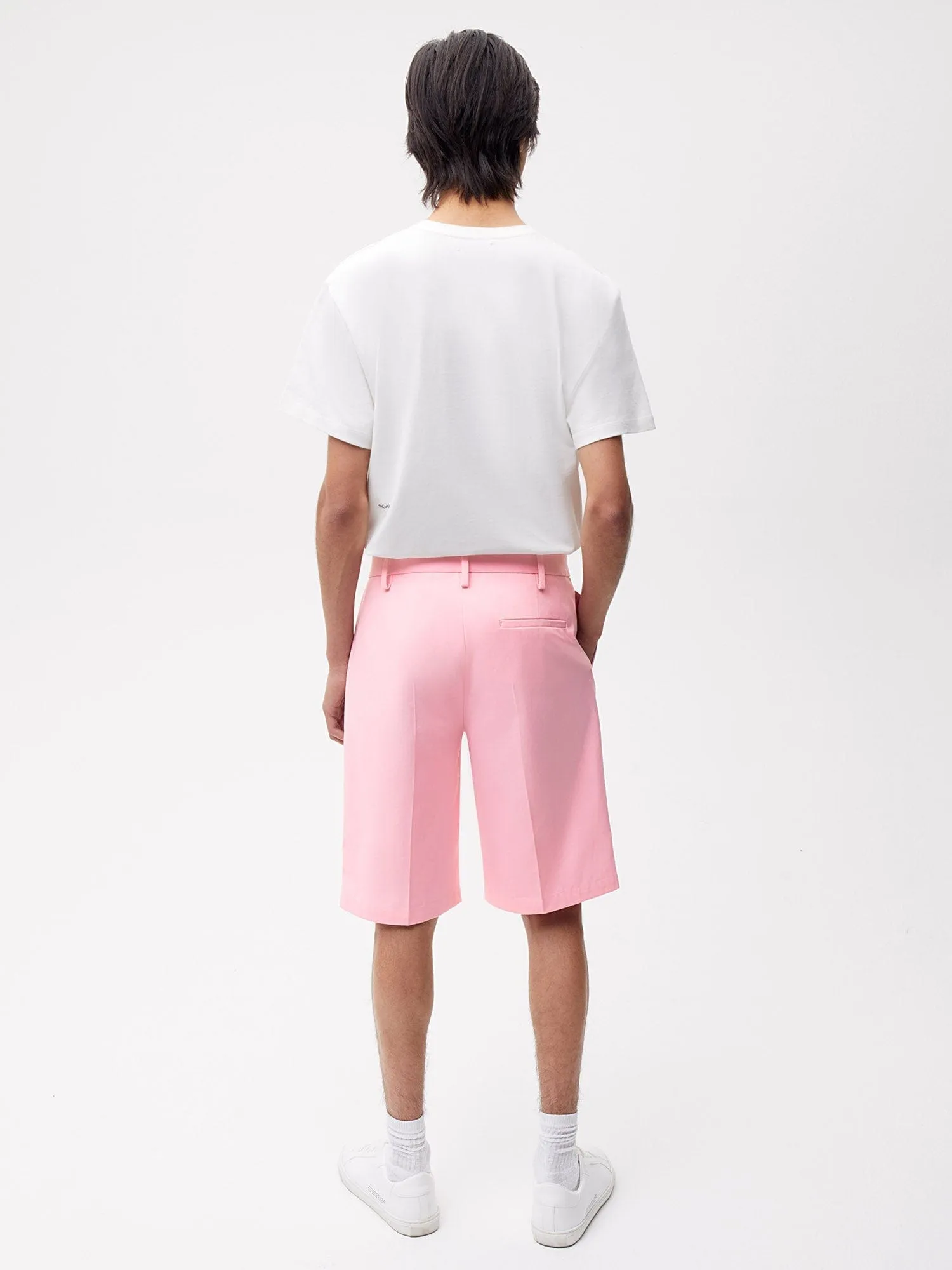 Archive Men's Cotton Tailored Shorts—sakura pink sold by Pangaia product image thumbnail 5