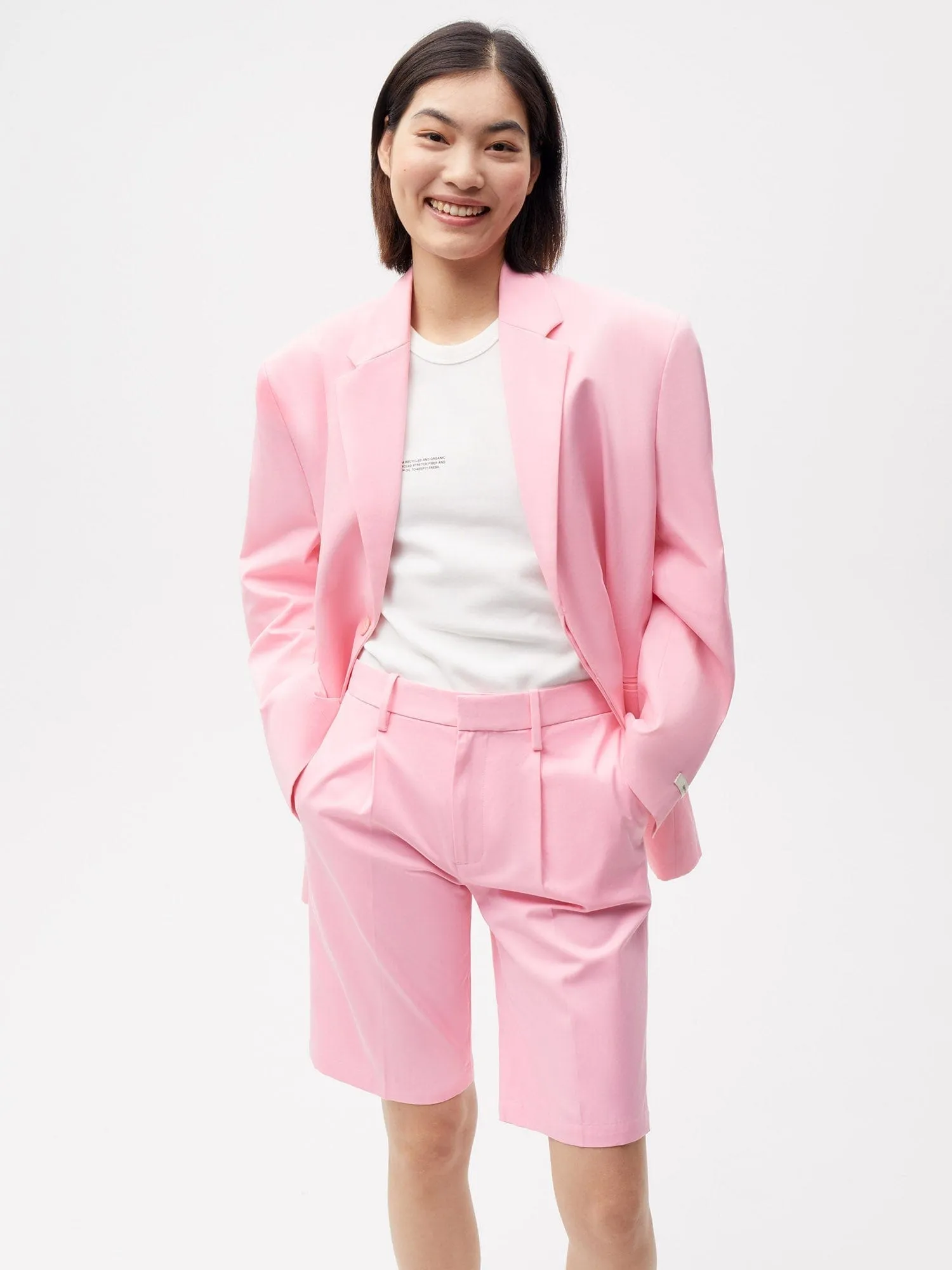 Archive Men's Cotton Tailored Shorts—sakura pink sold by Pangaia product image thumbnail 2