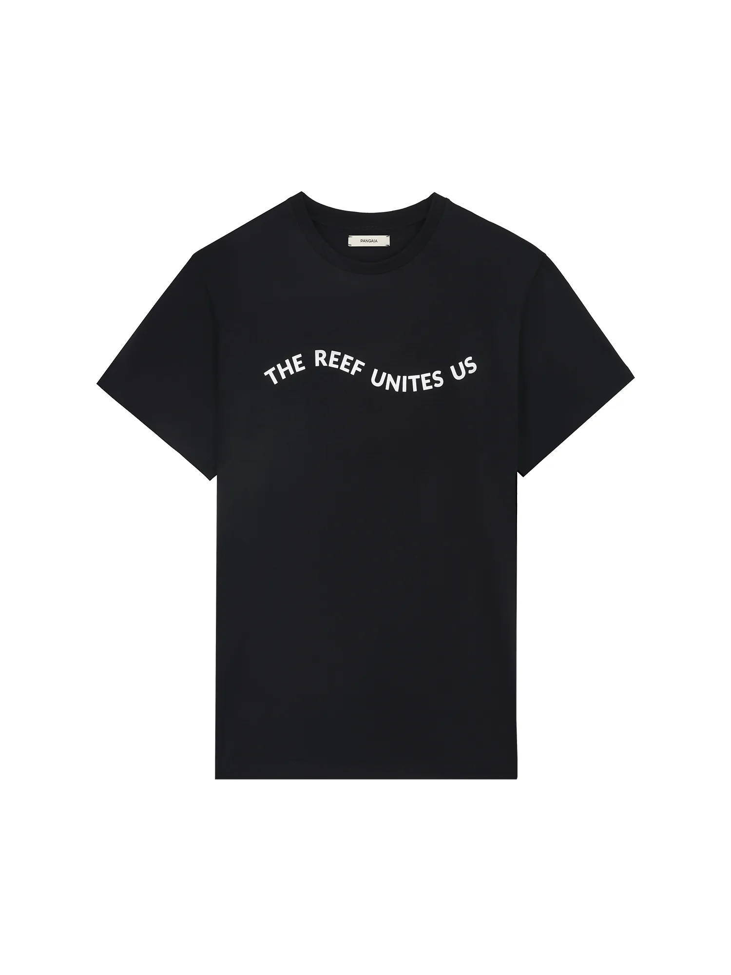 Womens Coral Gardeners Midweight T-Shirt—black sold by Pangaia