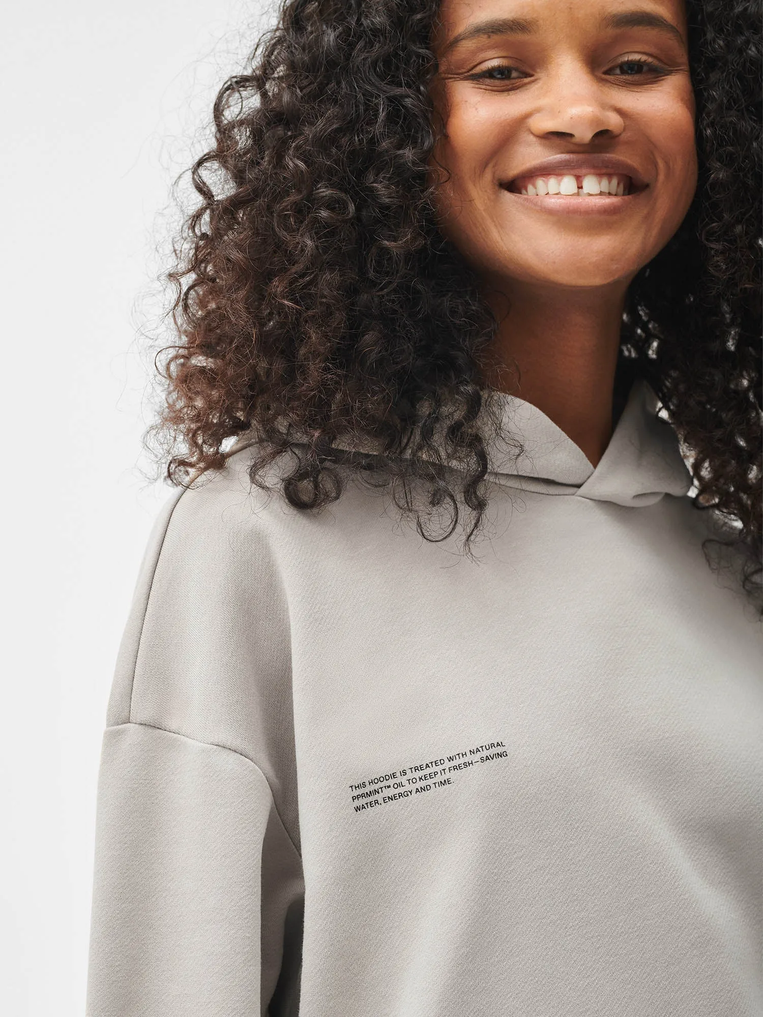 Womens 365 Midweight Hoodie—stone sold by Pangaia product image thumbnail 5