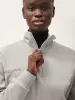 Womens Double Jersey Half Zip Sweatshirt—stone sold by Pangaia