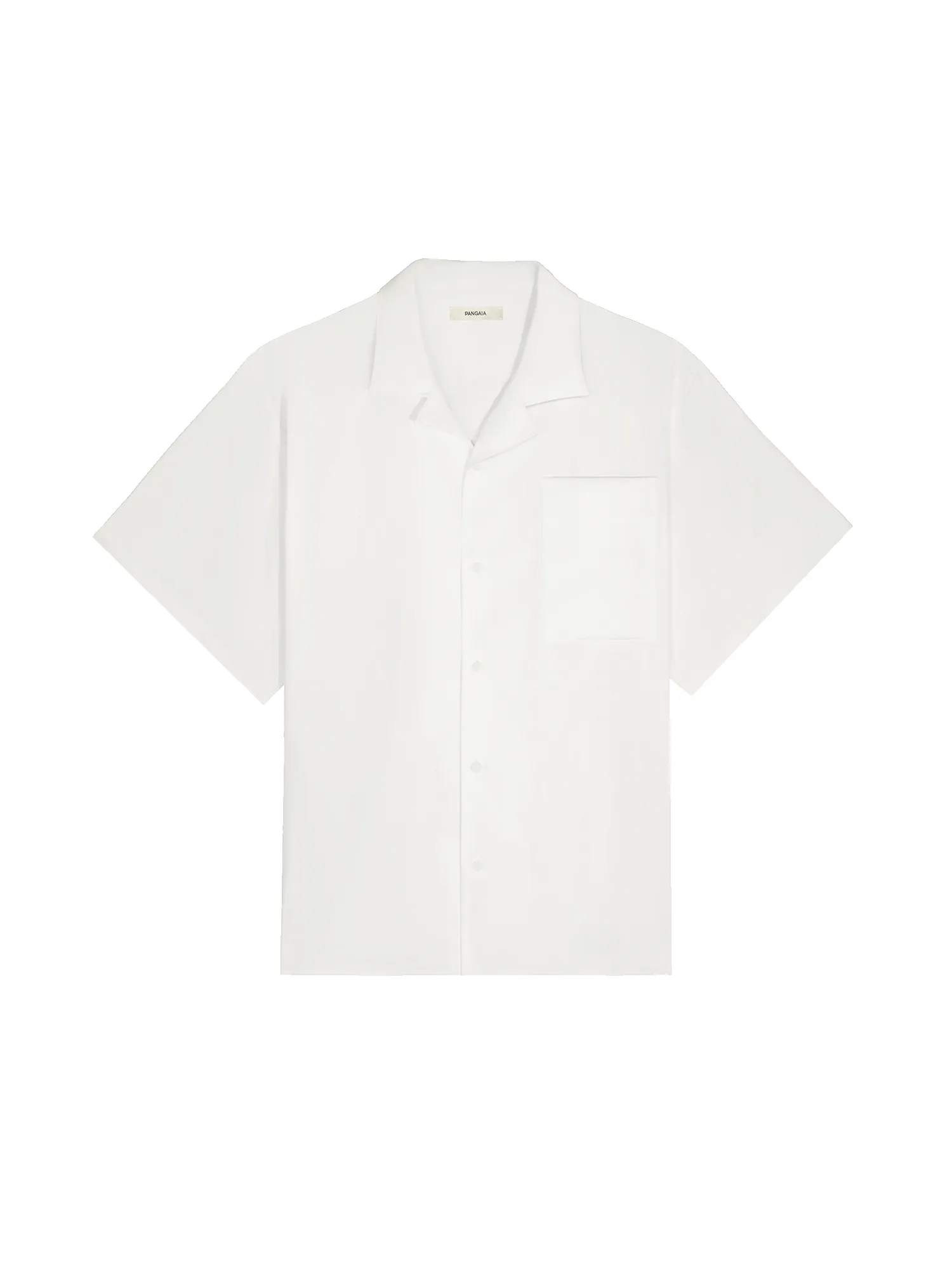 Womens Aloe Linen Camp Collar Shirt—off-white sold by Pangaia