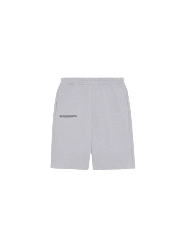 Womens 365 Midweight Long Shorts—grey marl sold by Pangaia
