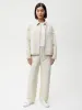 Womens Organic Cotton Harrington Jacket—elderflower sold by Pangaia