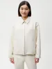 Womens Organic Cotton Harrington Jacket—elderflower sold by Pangaia