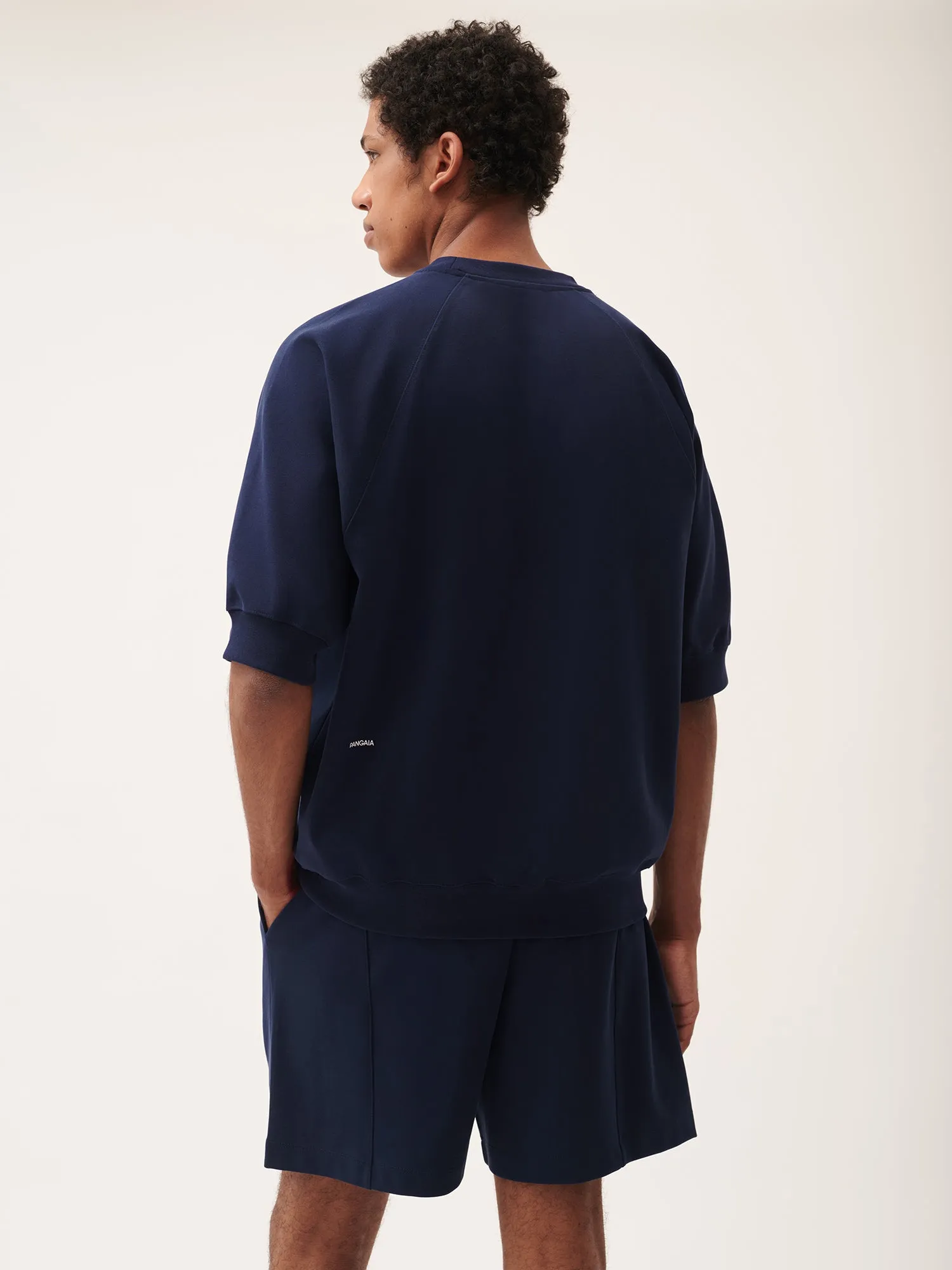 Womens DNA Double Jersey Short Sleeve Top—navy sold by Pangaia product image thumbnail 5