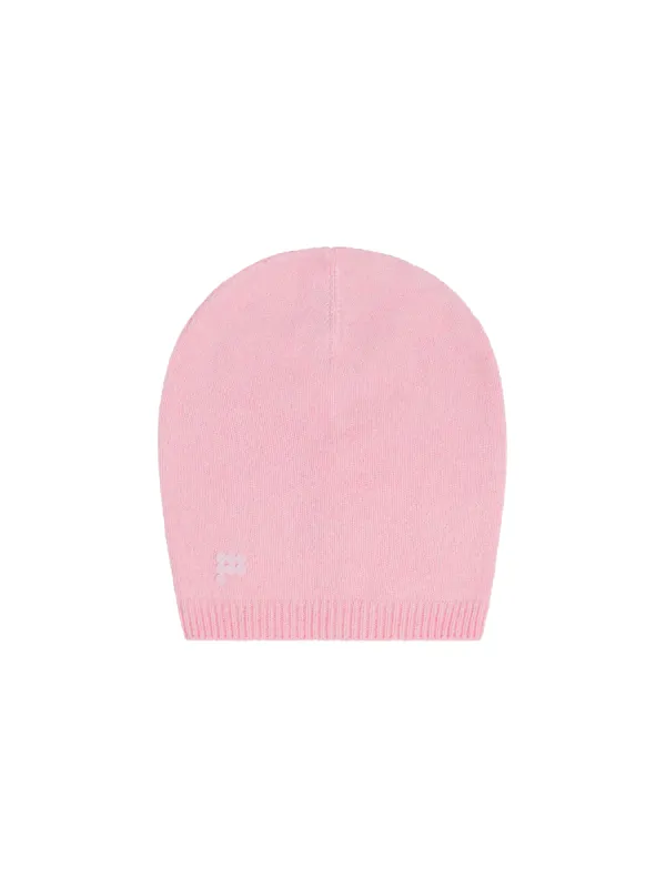 Recycled Cashmere Beanie—sakura pink sold by Pangaia