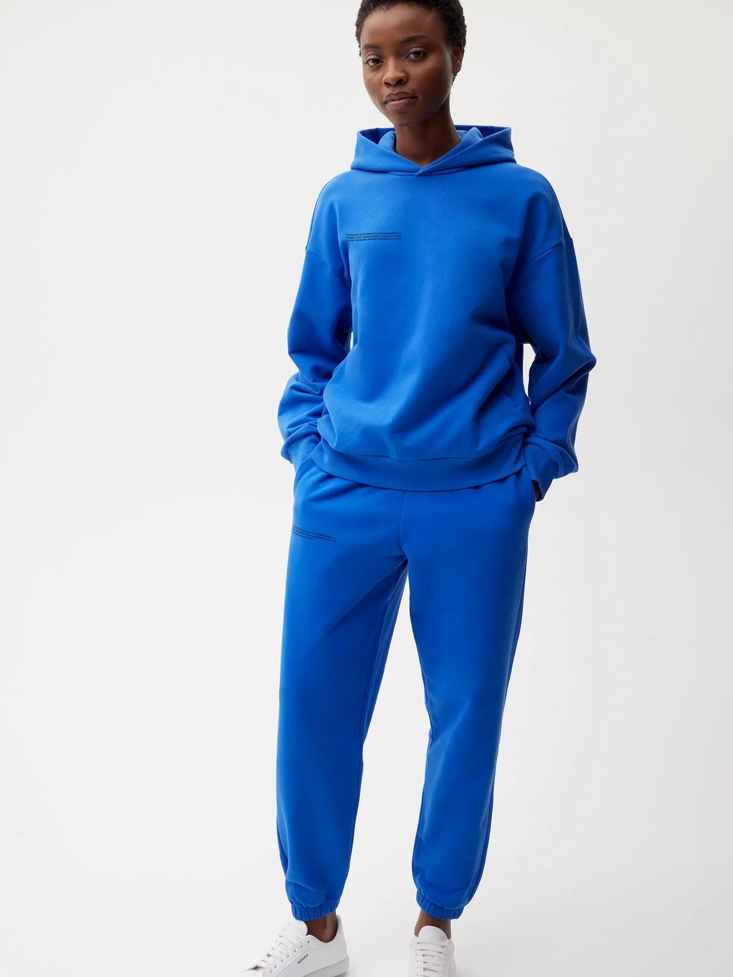 Womens 365 Midweight Track Pants—cobalt blue sold by Pangaia product image thumbnail 2
