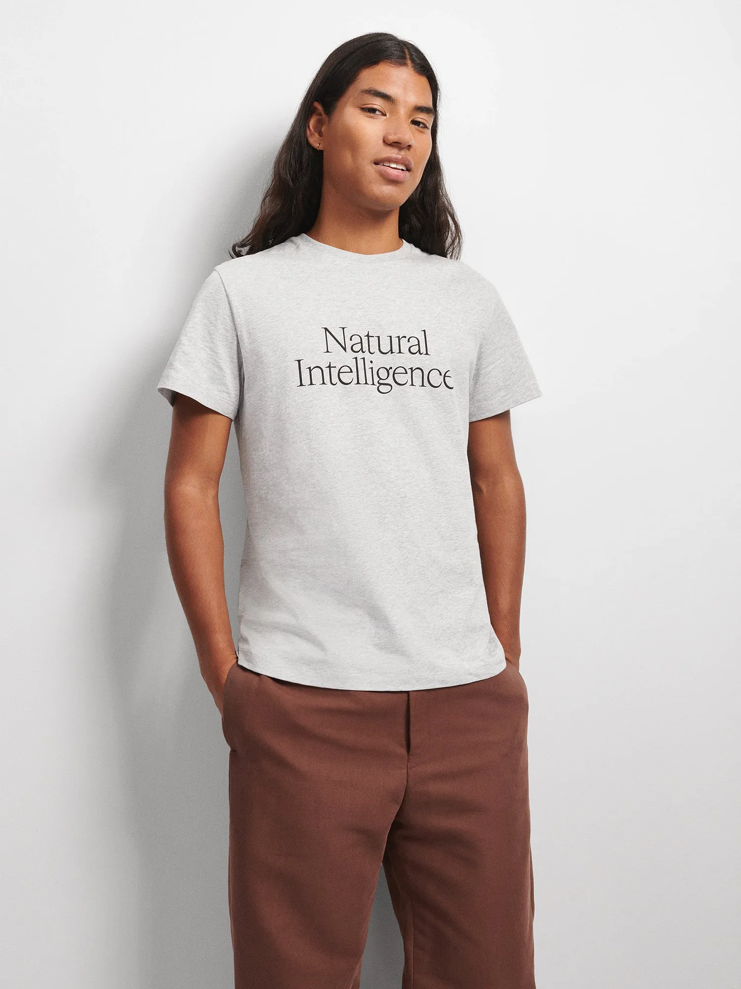 Womens 365 Natural Intelligence T-shirt—grey marl sold by Pangaia product image thumbnail 3