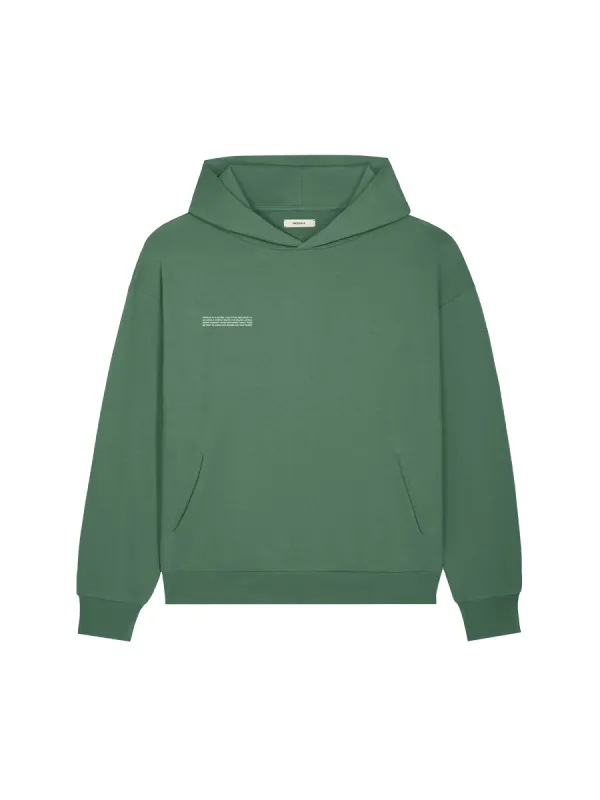 Womens 365 Midweight Hoodie—forest green sold by Pangaia