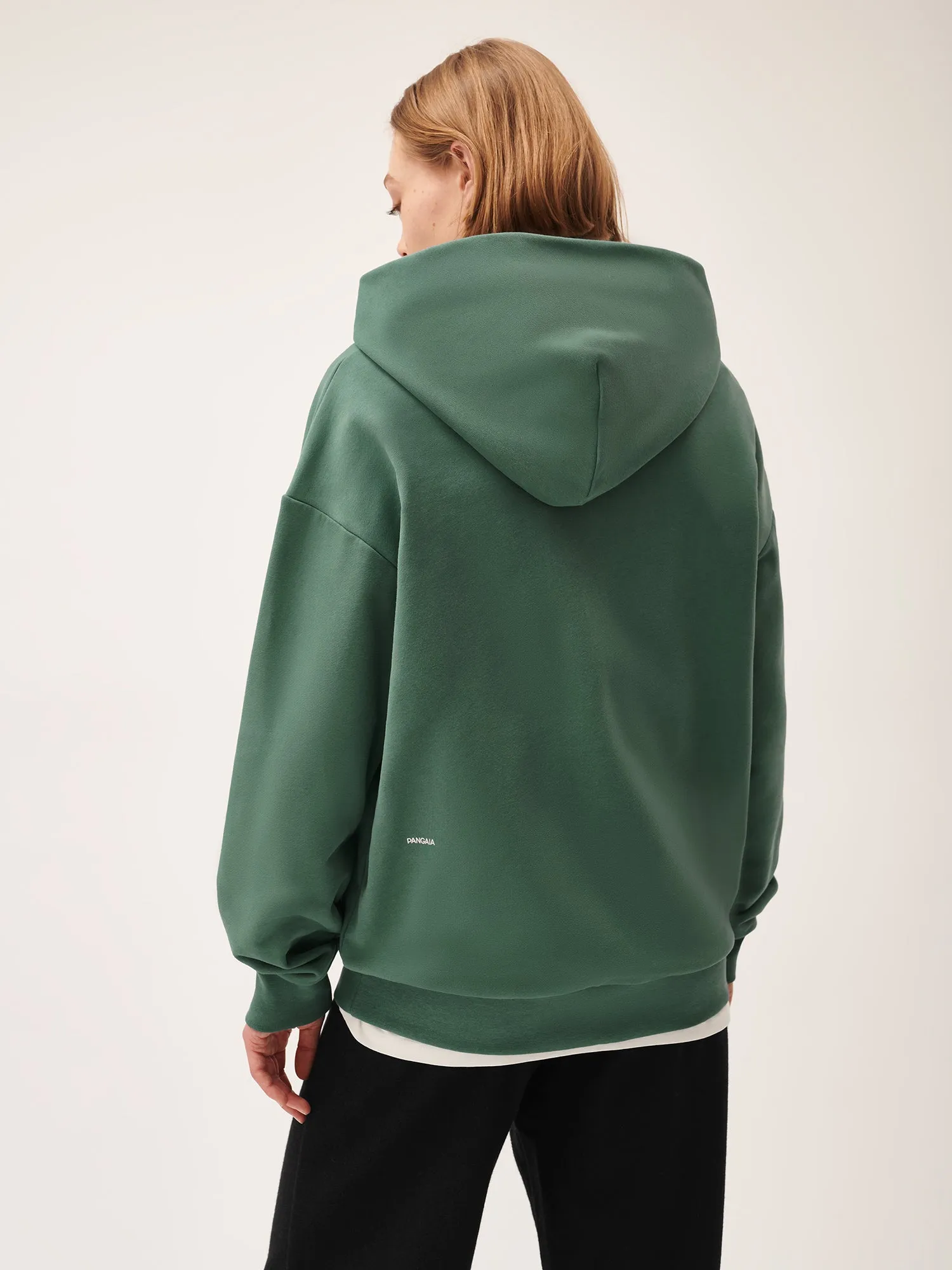 Womens 365 Midweight Hoodie—forest green sold by Pangaia product image thumbnail 4