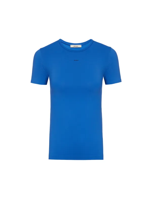 Women's Plant-Stretch T-Shirt—Cobalt Blue sold by Pangaia