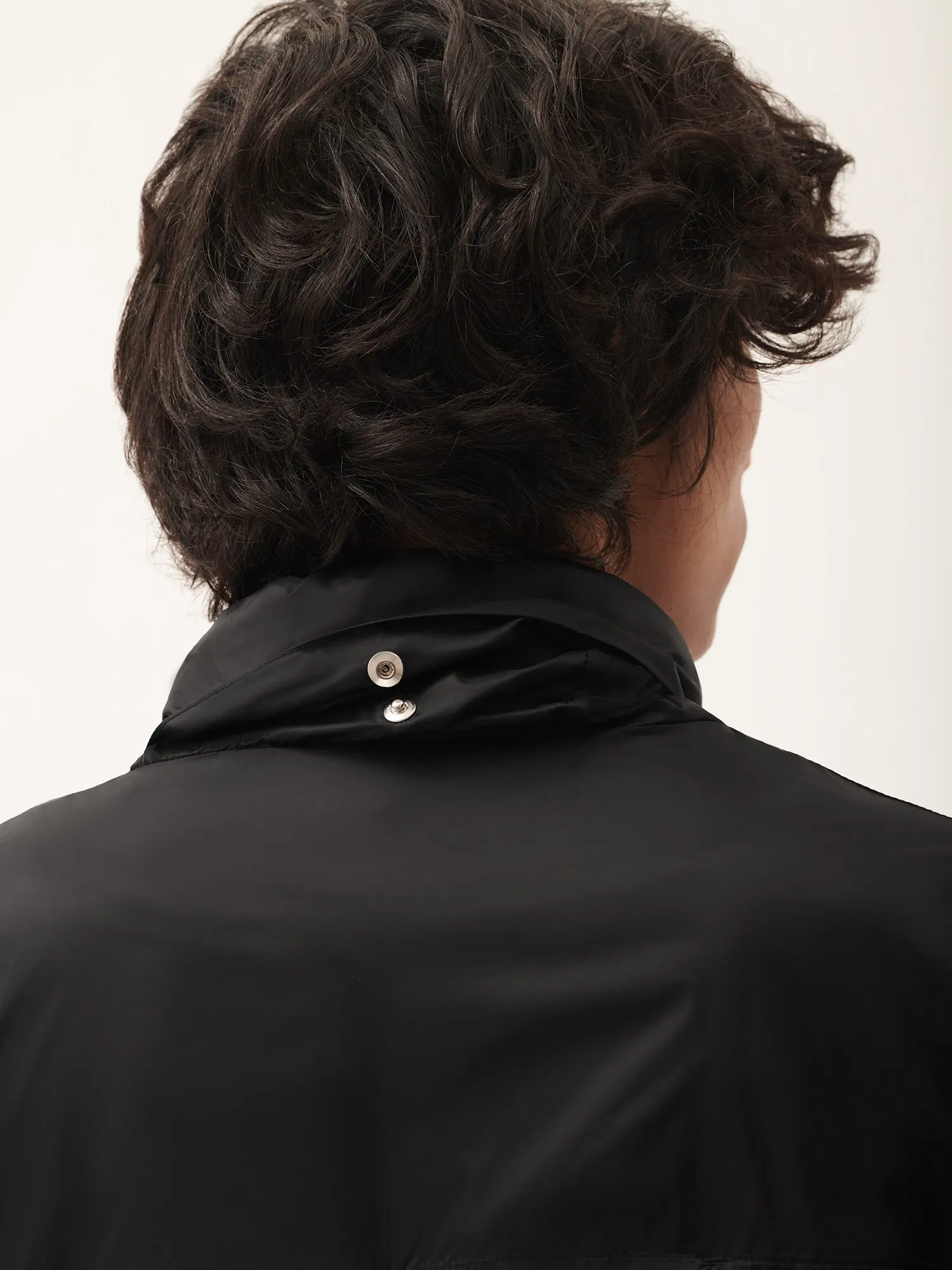 Men's DNA Recycled Nylon Packable Jacket—black sold by Pangaia product image thumbnail 5