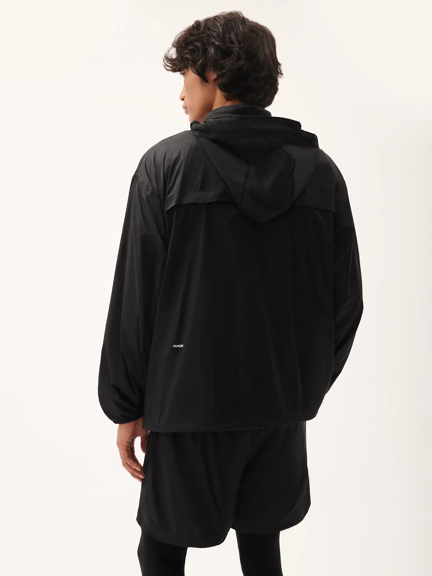 Men's DNA Recycled Nylon Packable Jacket—black sold by Pangaia product image thumbnail 4