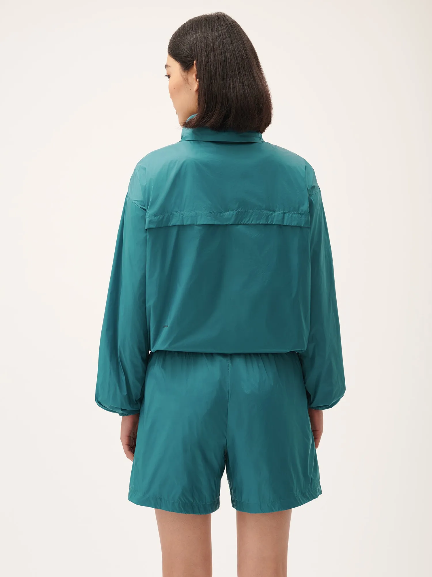 Women's DNA Recycled Nylon Packable Jacket—scarab teal sold by Pangaia product image thumbnail 3