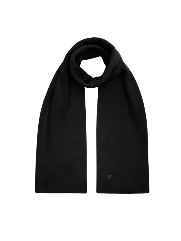Recycled Cashmere Scarf—black sold by Pangaia