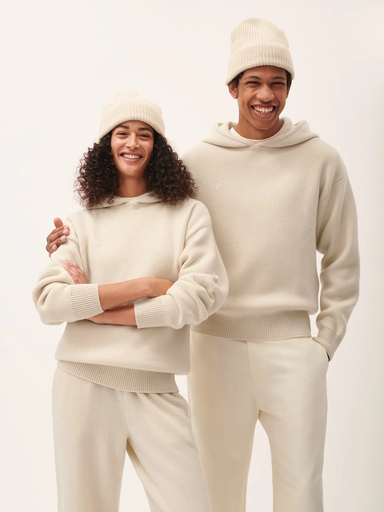 Womens Recycled Cashmere Hoodie—ecru ivory sold by Pangaia product image thumbnail 2