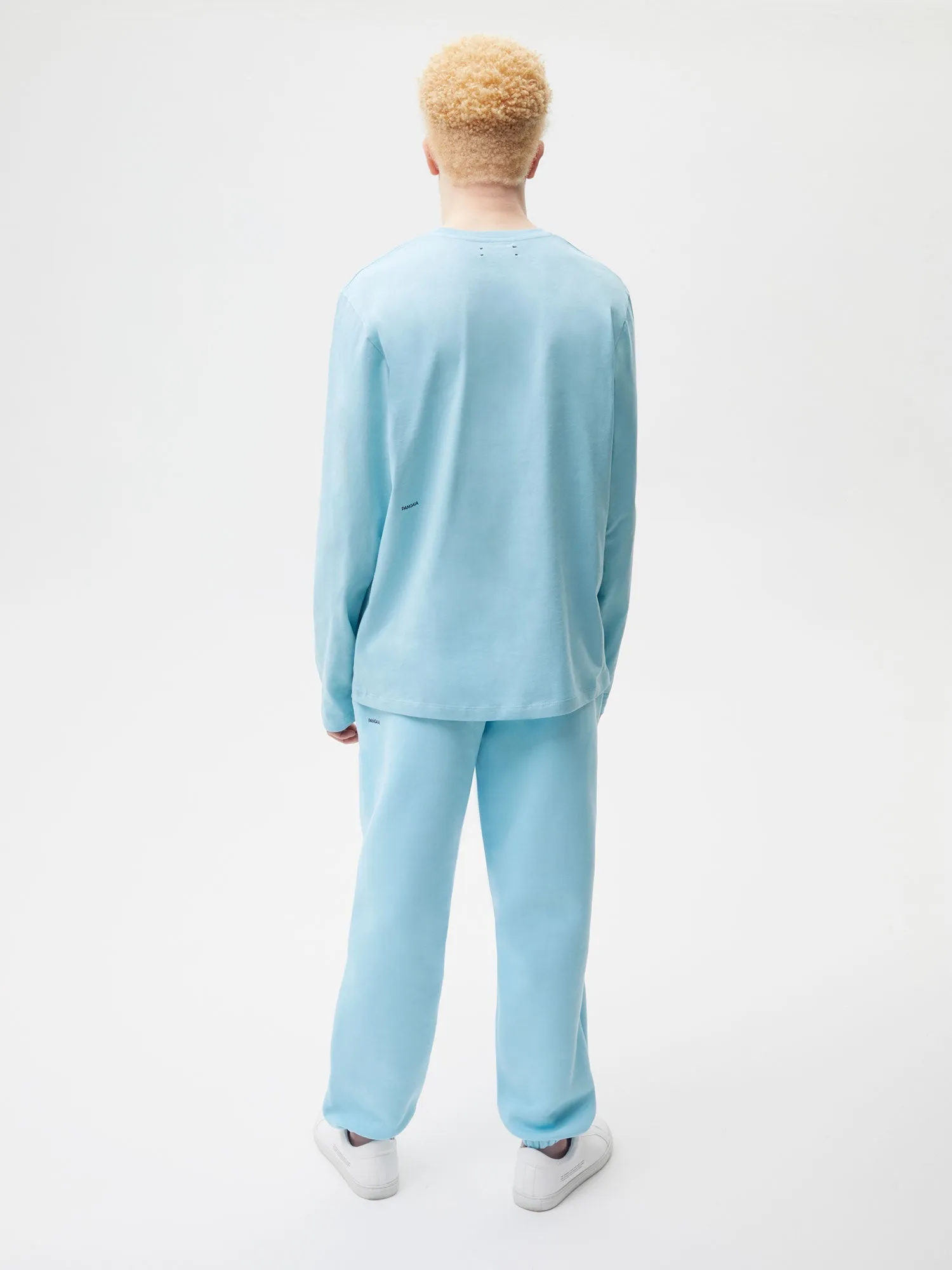 Mens 365 Midweight Long Sleeve T-shirt—Celestial Blue sold by Pangaia product image thumbnail 3