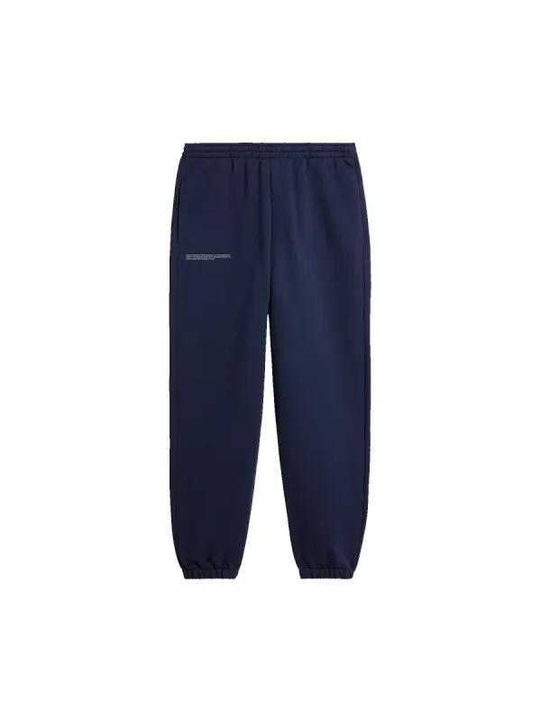 Mens 365 Midweight Track Pants—navy blue sold by Pangaia