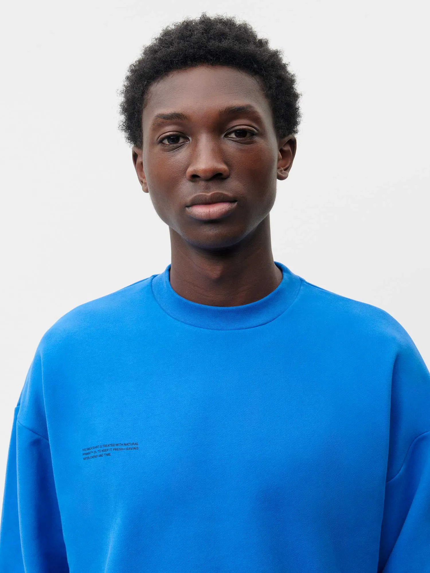 Sale Mens 365 Midweight Sweatshirt—cobalt blue sold by Pangaia product image thumbnail 4