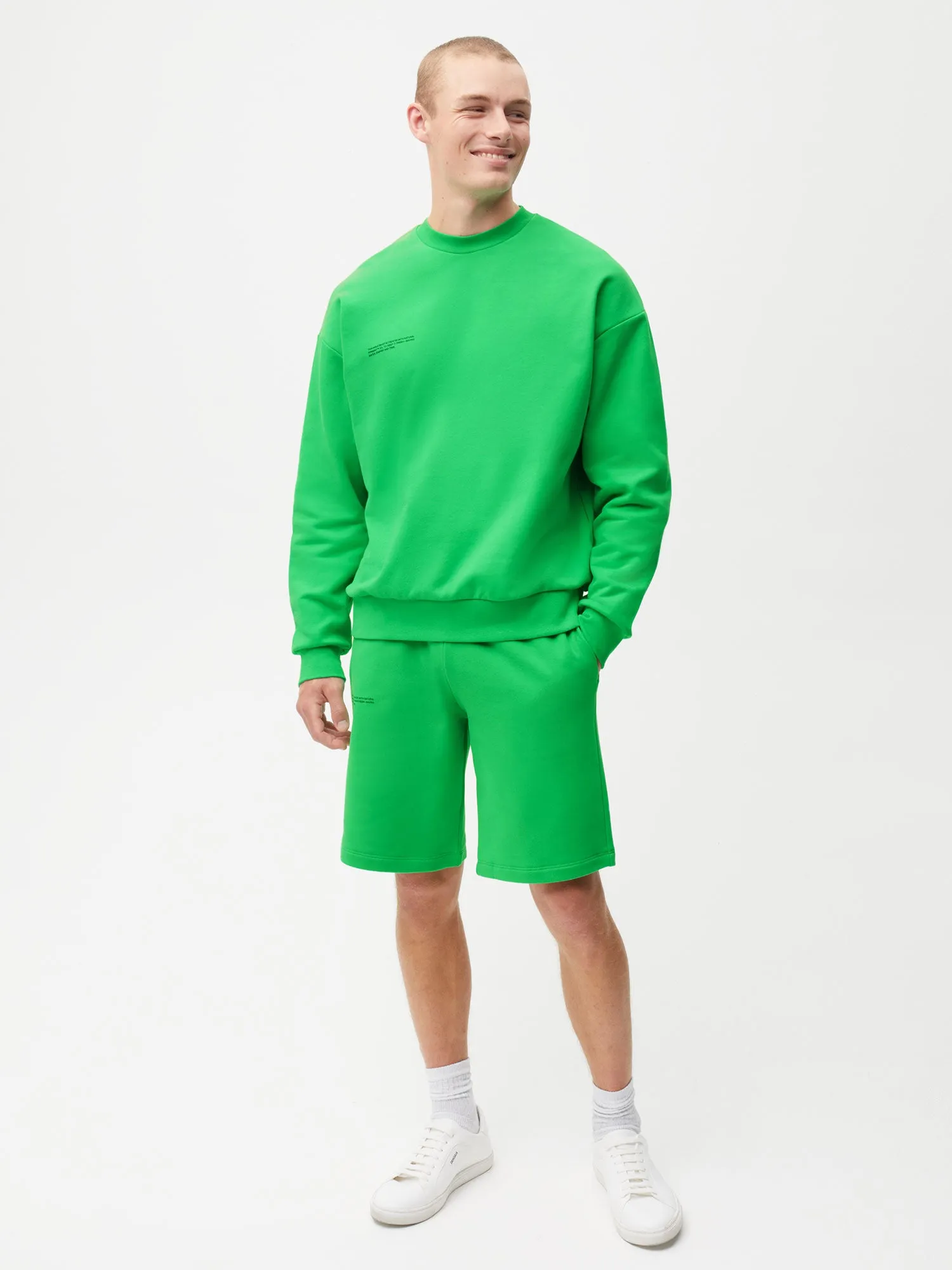 Mens 365 Midweight Long Shorts—jade green sold by Pangaia product image thumbnail 2